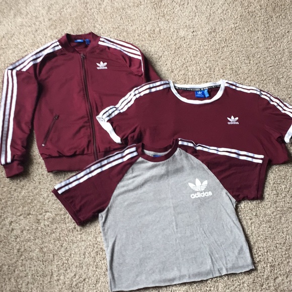 adidas Pants - Adidas Maroon Jacket Only!
